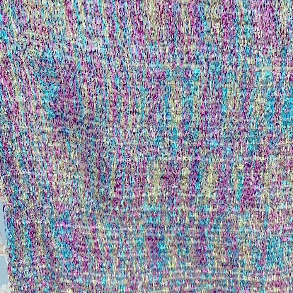 NEW Handmade Multicolor Metallic Thread Woven Small Tapestry